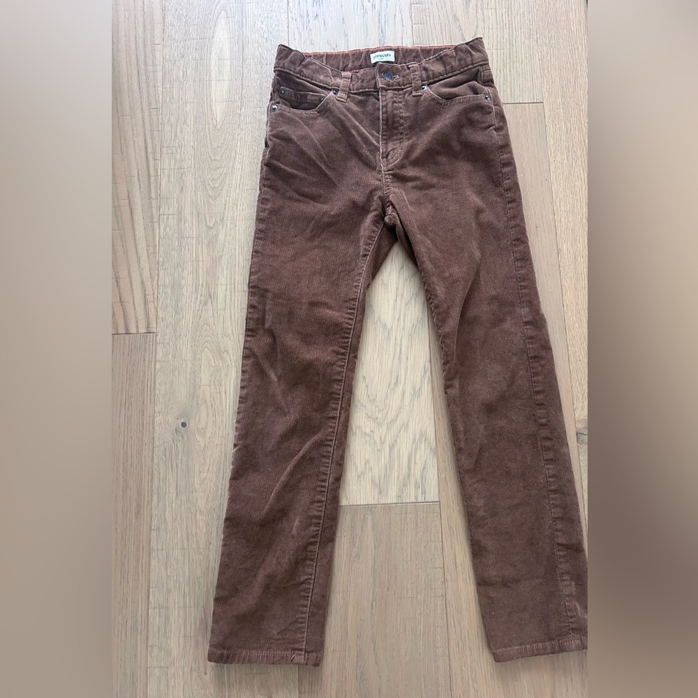 J.Crew Crewcuts Brown Corduroy Pants Boys Size 8